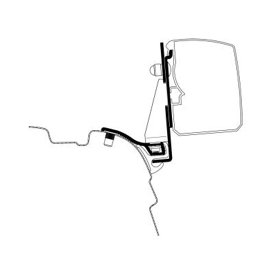 Artikelbild des Artikels “Adapter VW T5 / T6 langer Radstand mit Reimo Multi Rail für Thule 3200 “